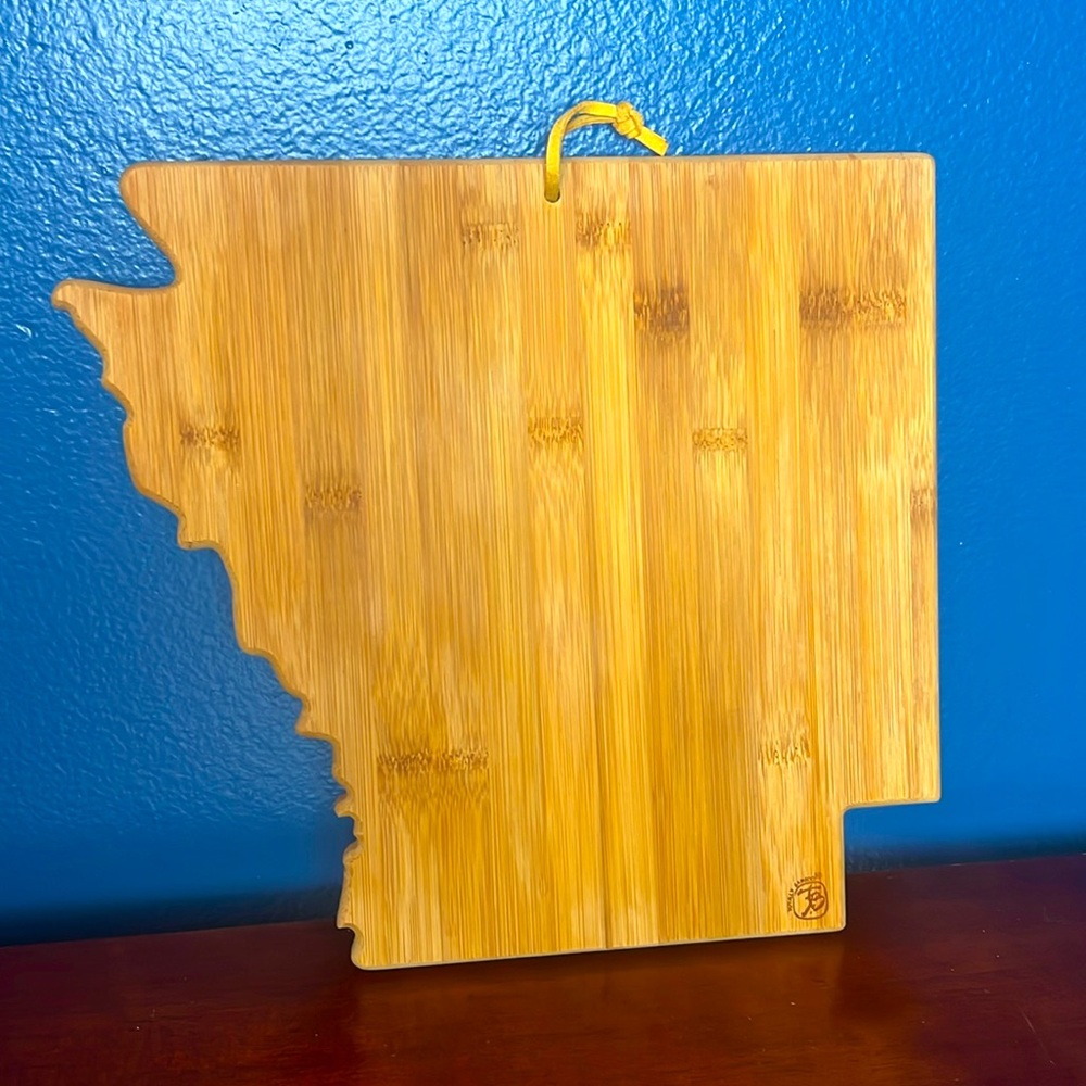 State of Arkansas Bamboo Cutting Board